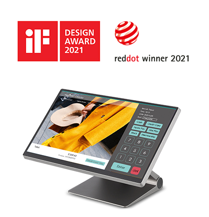 Poindus VariPOS 256S Point of Sale Terminal Reddot & iF Design Winner