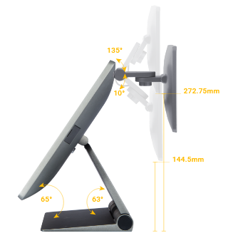 VariPOS-250A-270A - Tilt Dimension